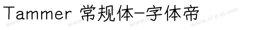 Tammer 常规体字体转换